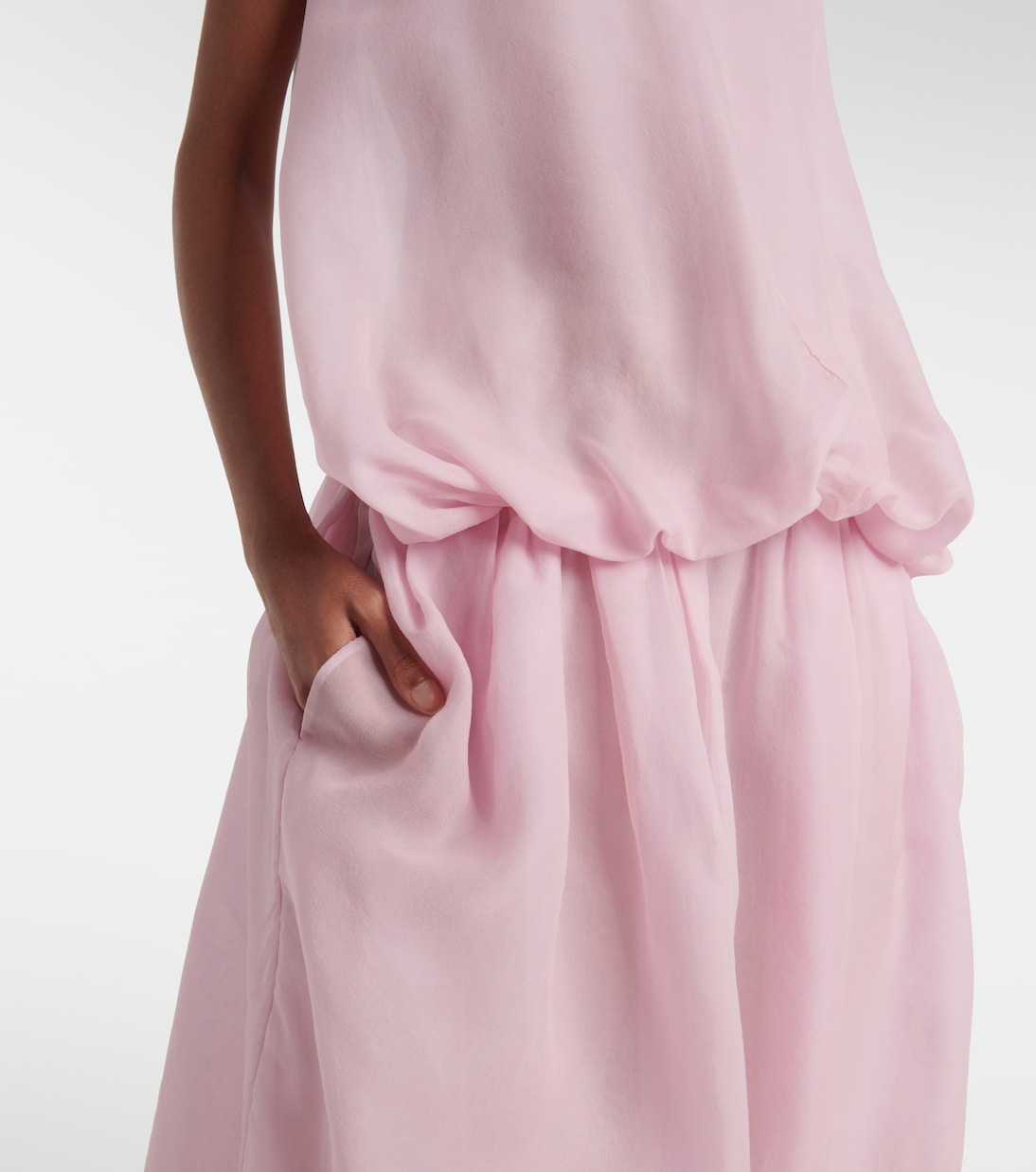 Robe midi Noah en organza de soie | Khaite