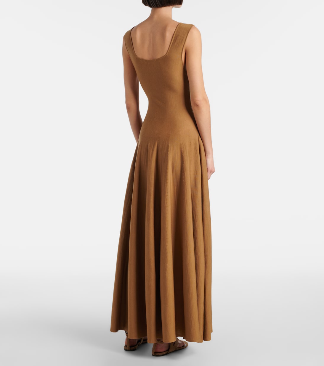 Robe longue Jodie en laine | Khaite