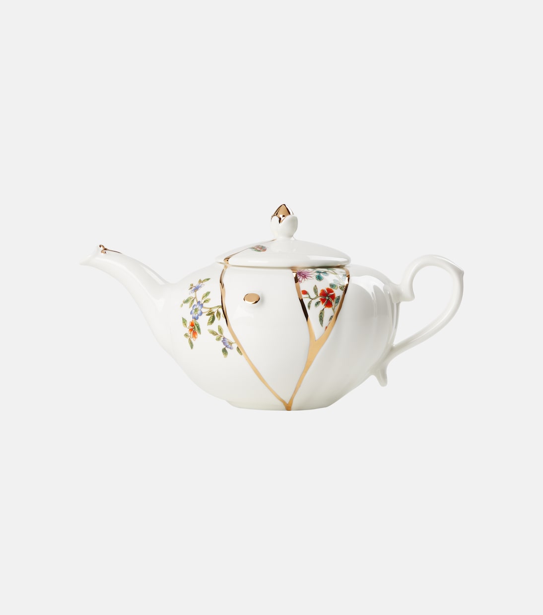 Kintsugi gold-plated porcelain teapot by Marcantonio Raimondi Malerba | Seletti