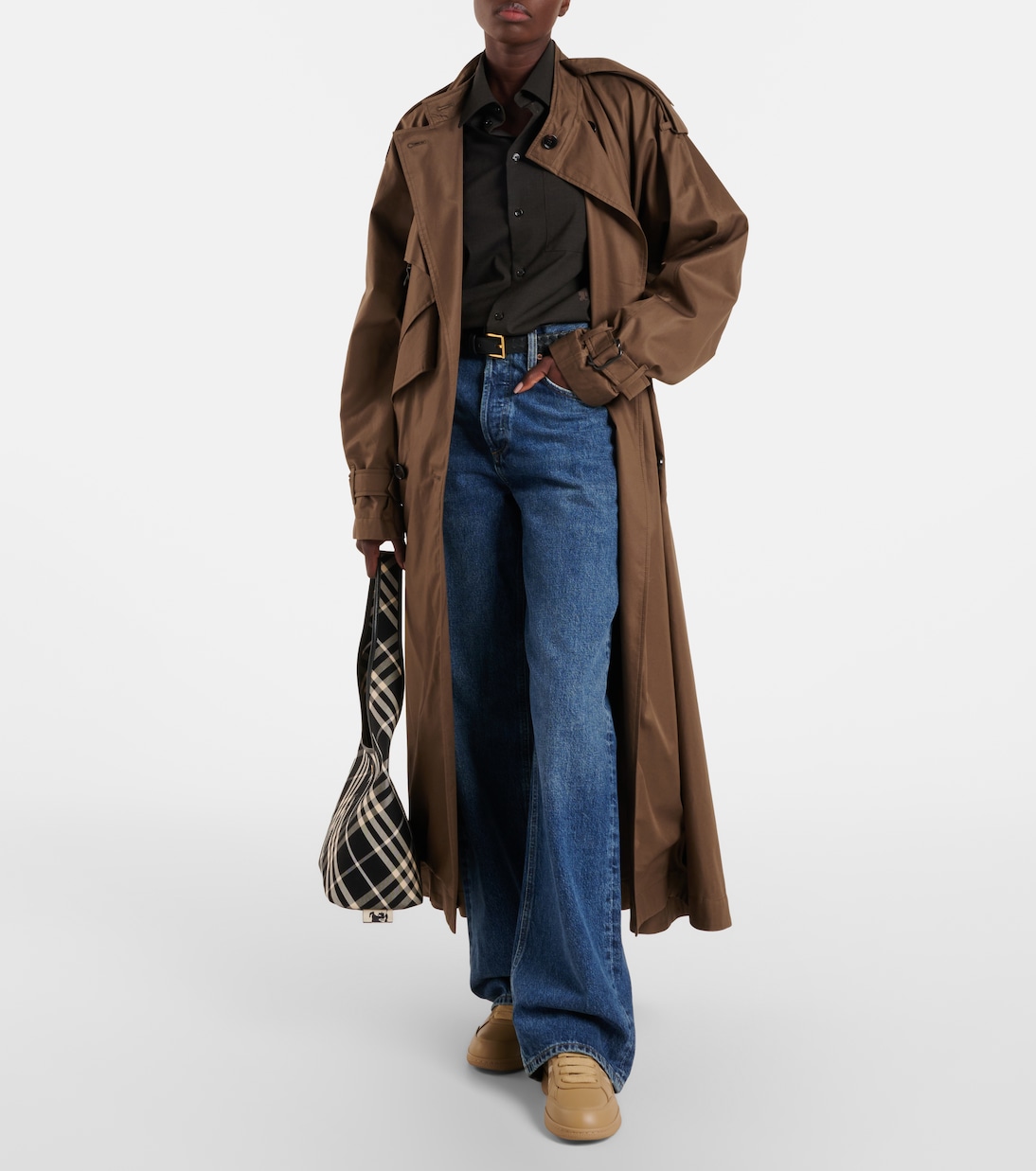 Burberry Check leather sneakers | Burberry