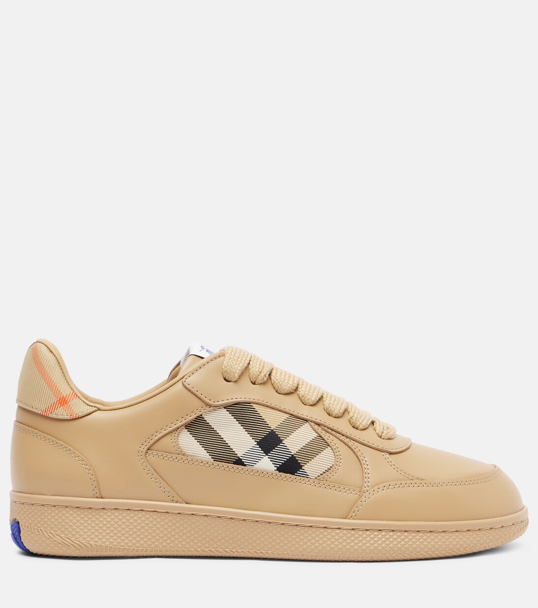 Burberry Check leather sneakers | Burberry