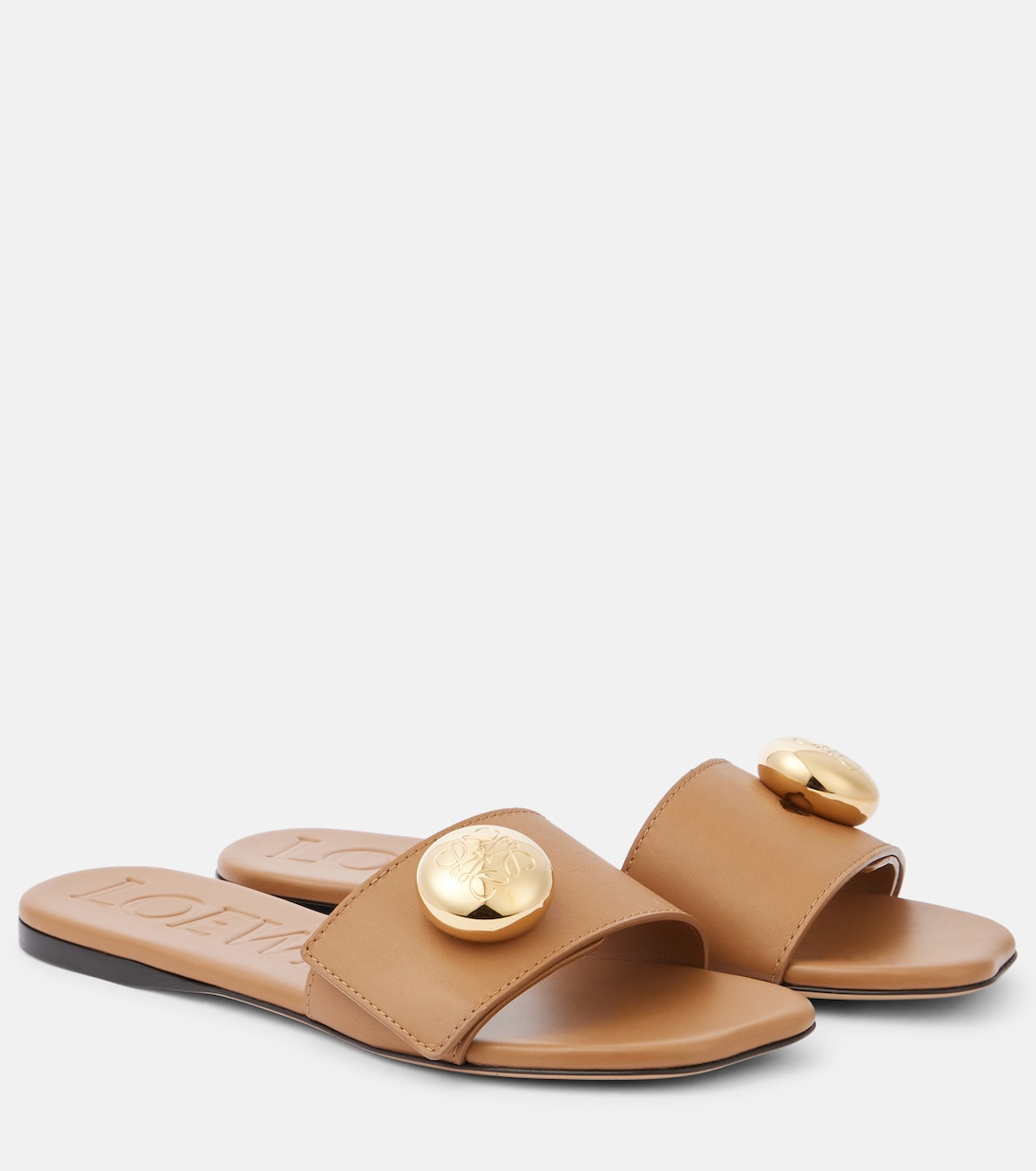 Pebble leather slides | Loewe