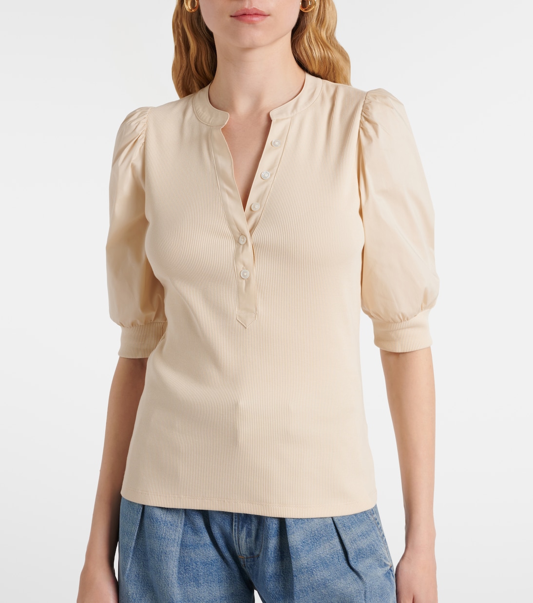 Coralee cotton-blend top | Veronica Beard