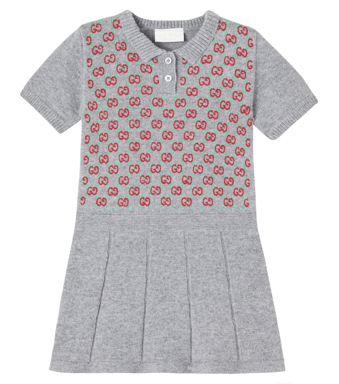 Baby GG embroidered wool dress | Gucci Kids