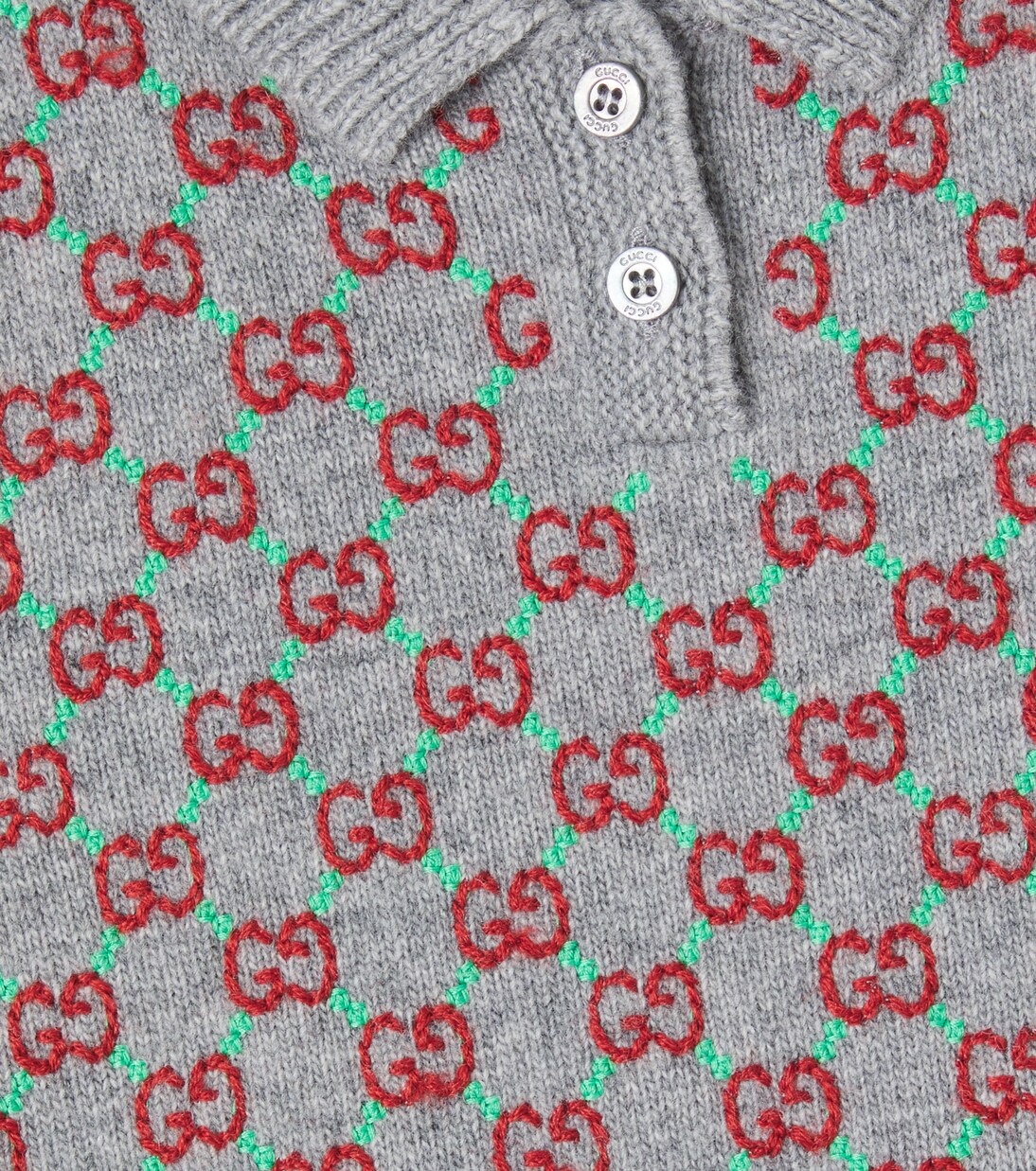 Baby GG embroidered wool dress | Gucci Kids