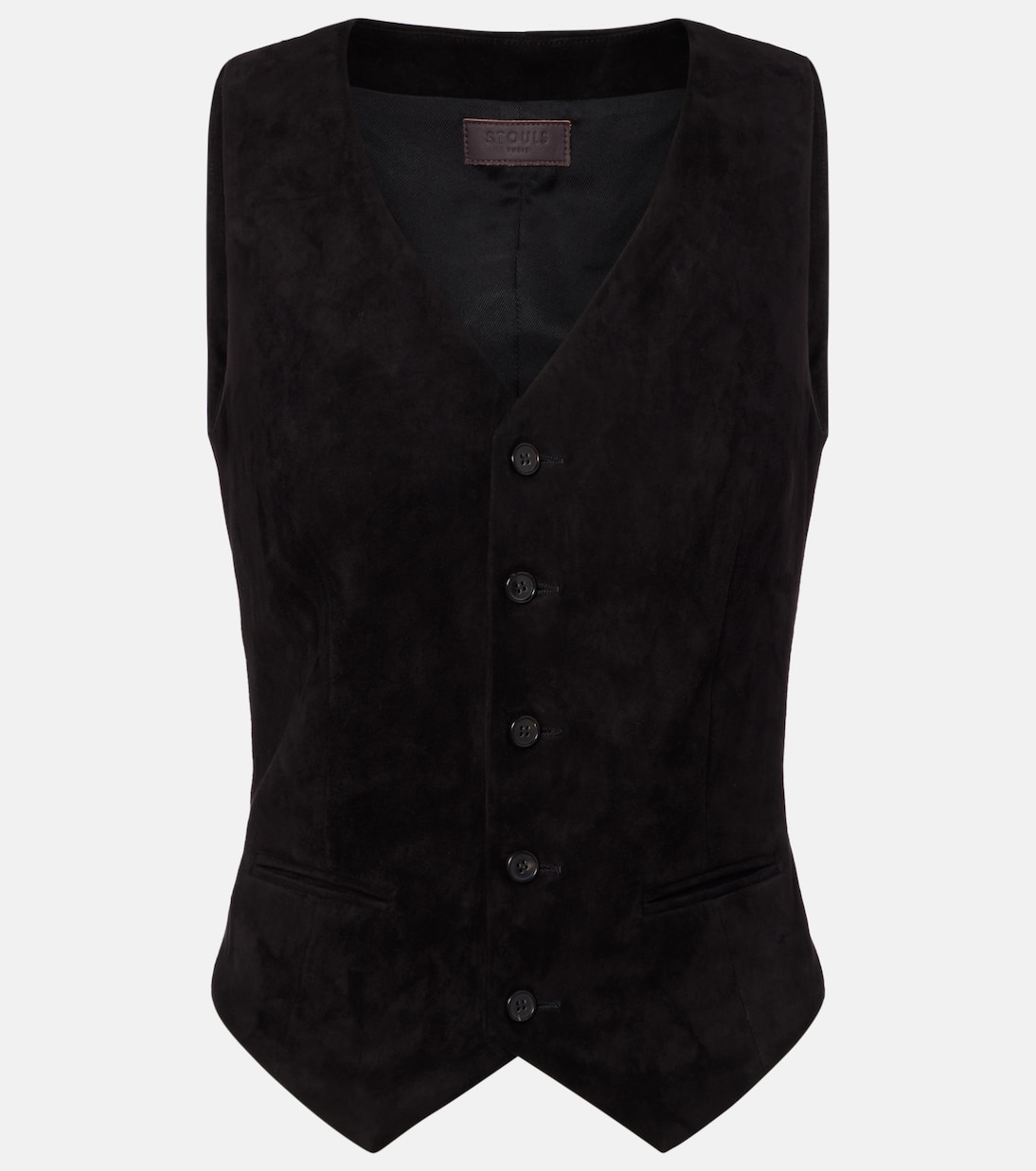 Weste Capone aus Veloursleder | Stouls