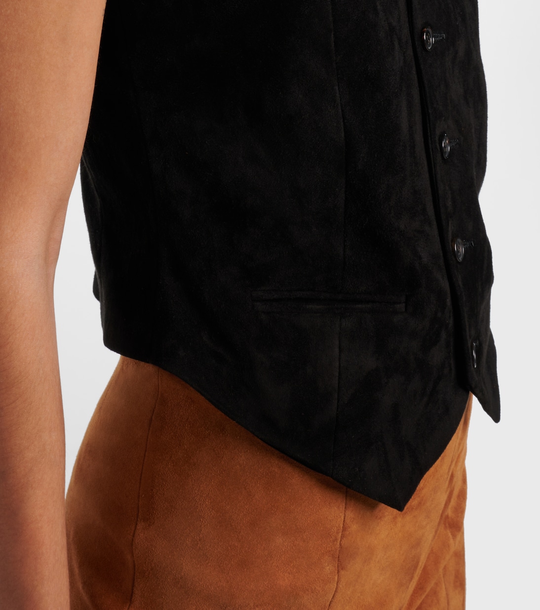 Weste Capone aus Veloursleder | Stouls