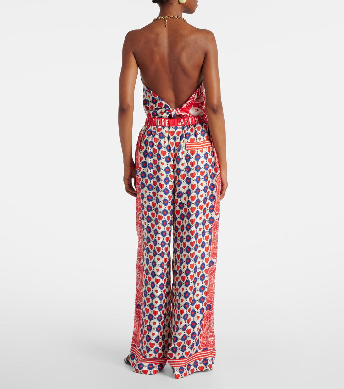 Pantalon ample Rise & Roar en soie | Camilla