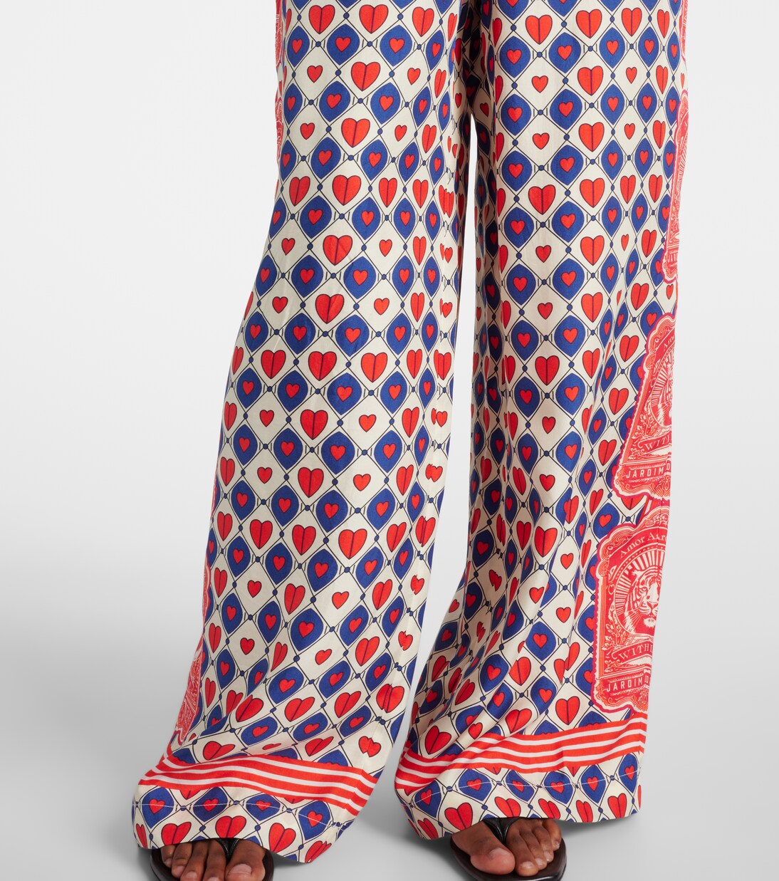 Pantalon ample Rise & Roar en soie | Camilla