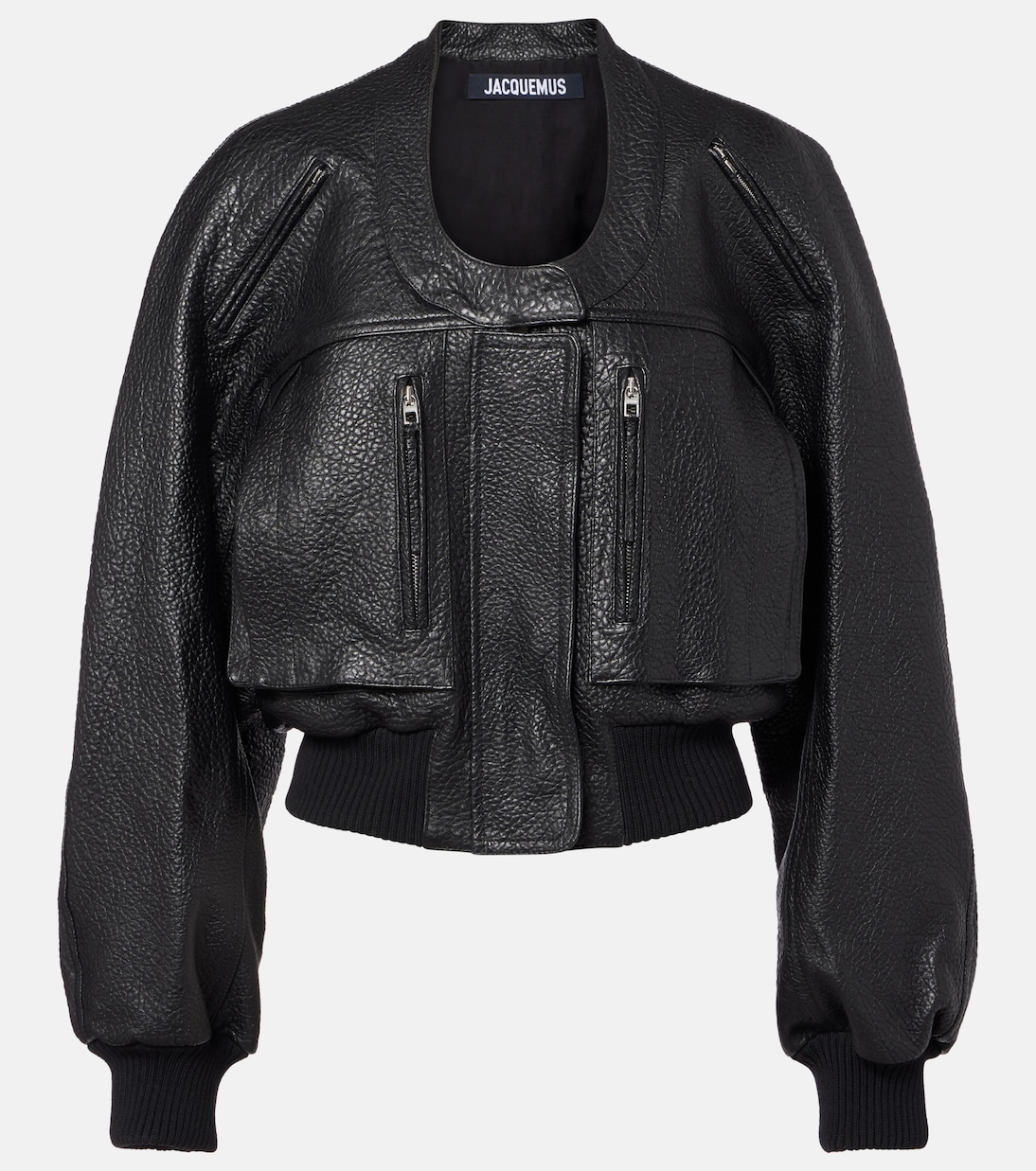 Cropped leather jacket | Jacquemus