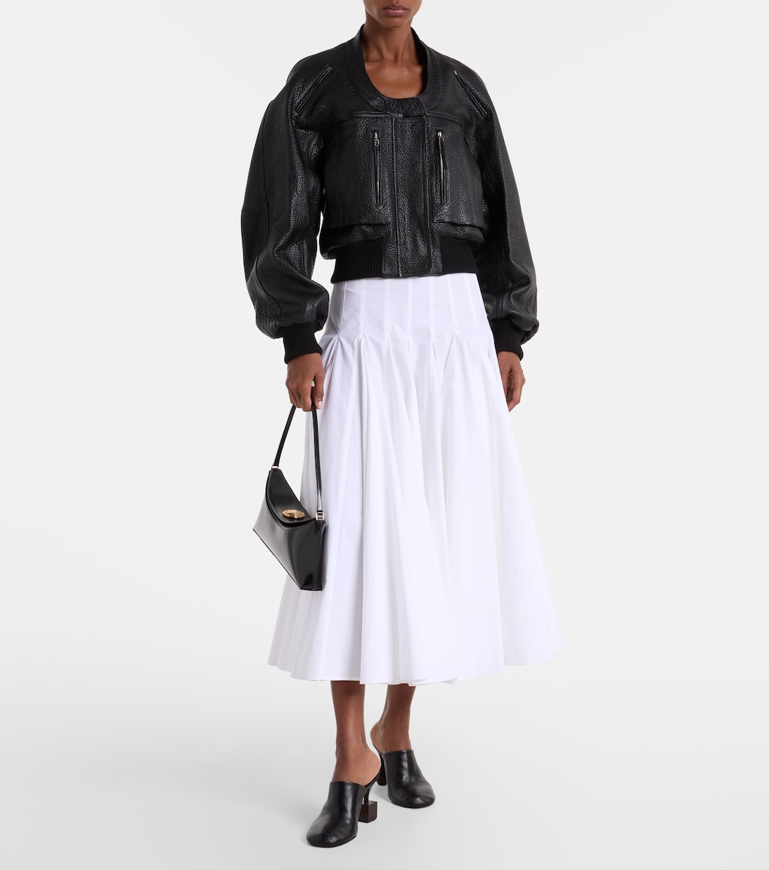 Cropped leather jacket | Jacquemus