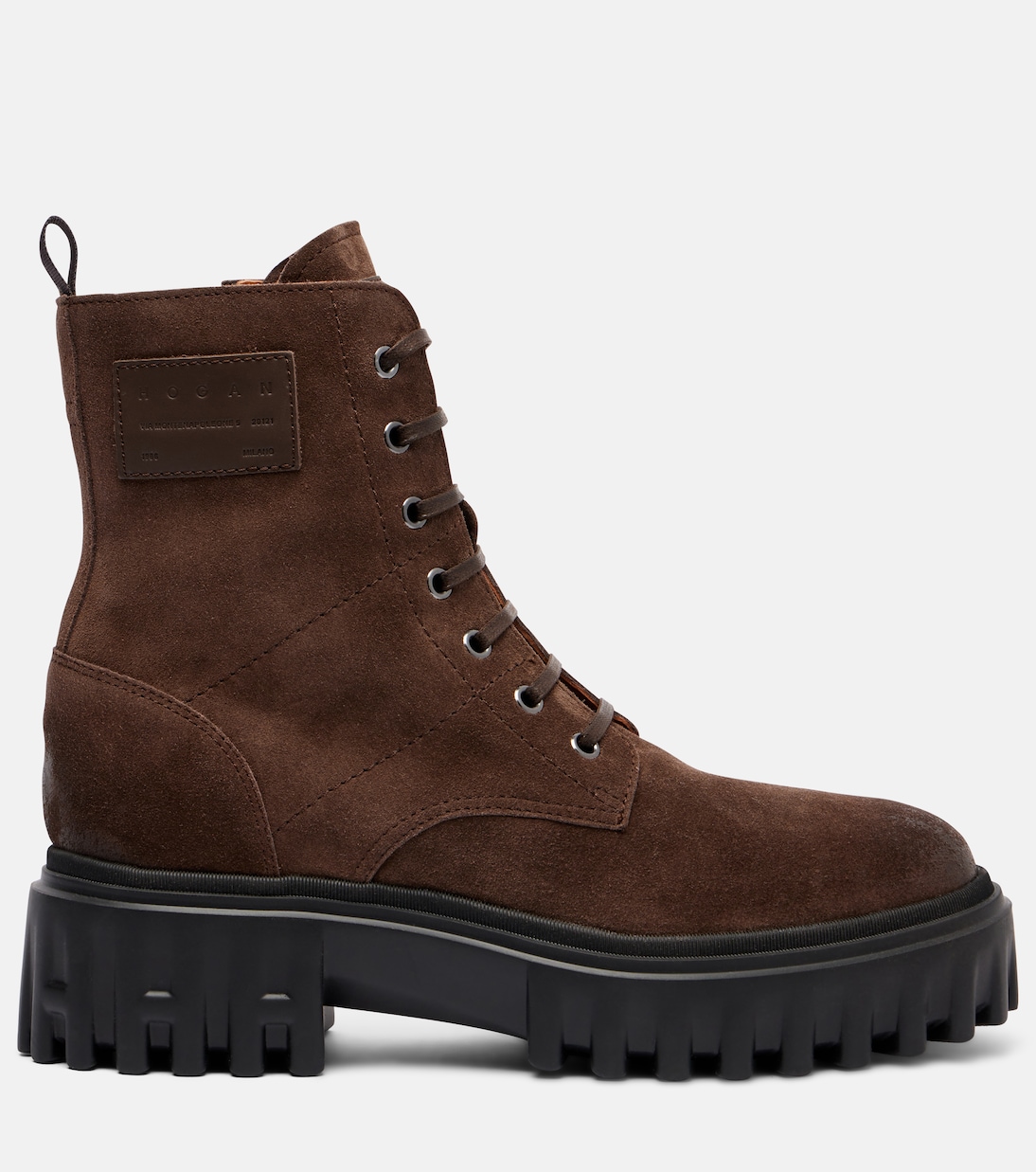 H700 suede combat boots | Hogan