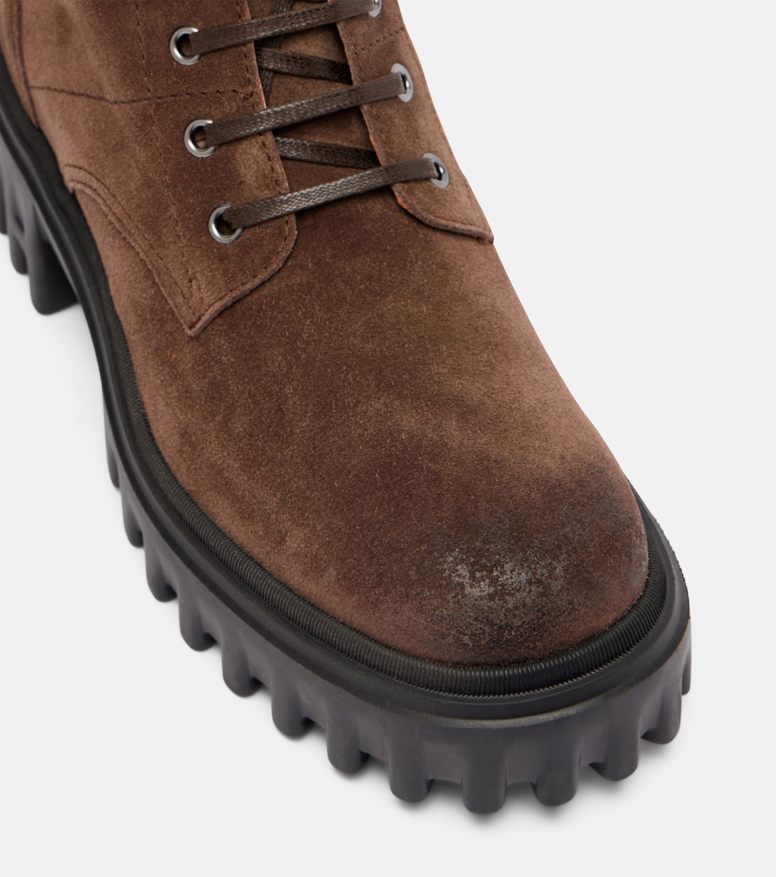 H700 suede combat boots | Hogan