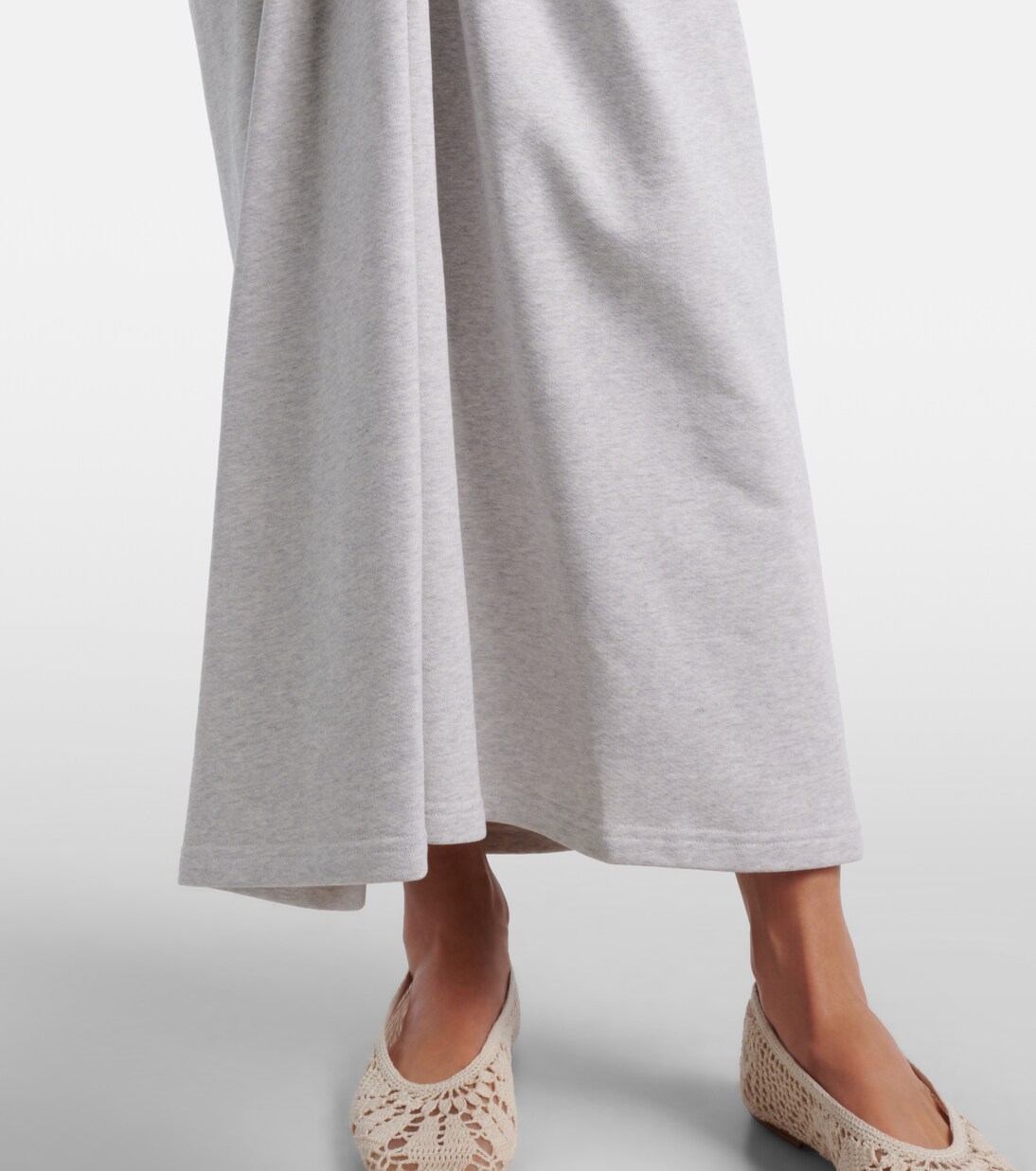 Floral-appliqué cotton midi skirt | Magda Butrym