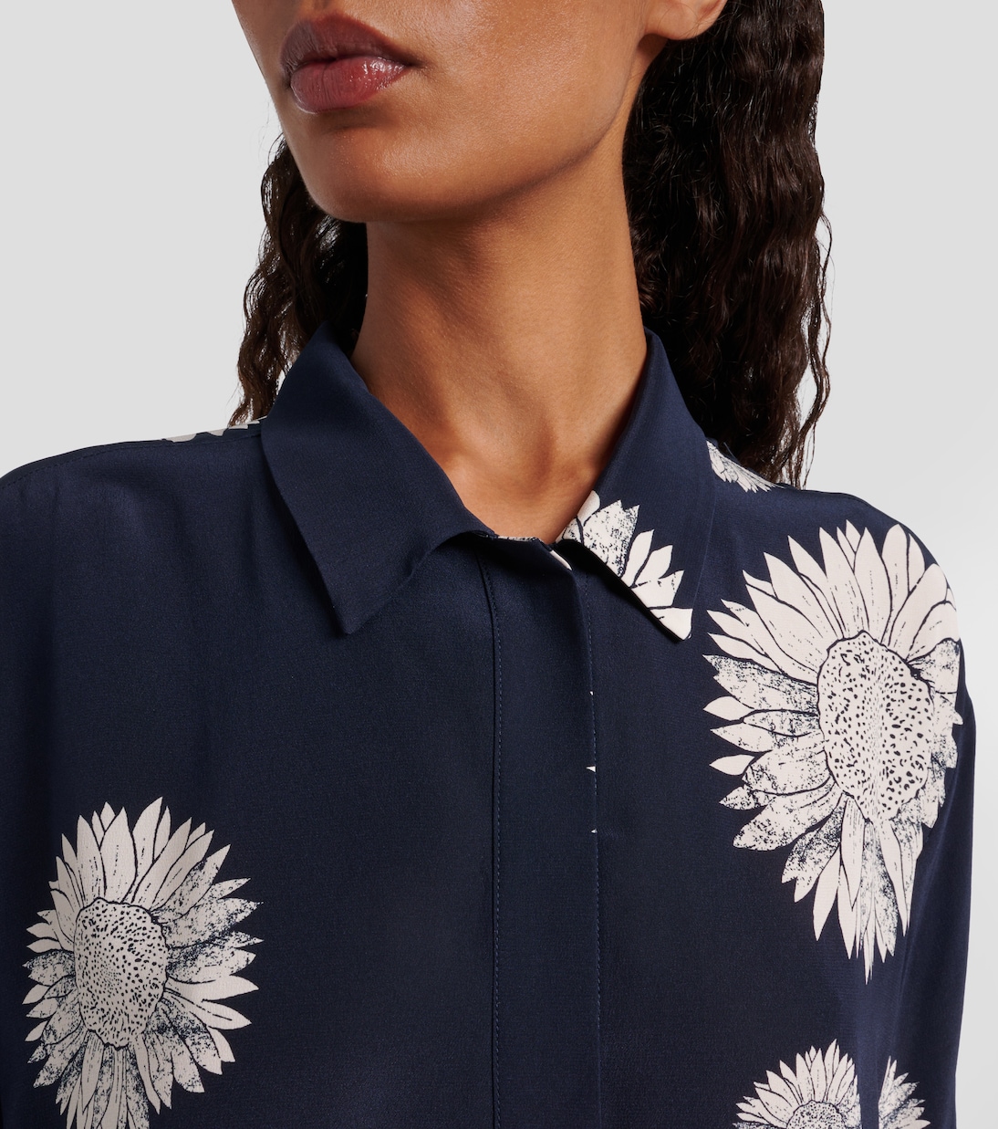 Hemd Montauk aus Seiden-Crêpe | Asceno