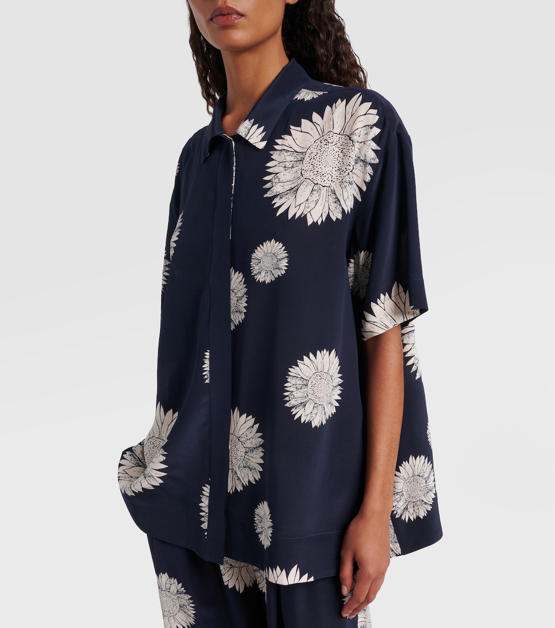 Hemd Montauk aus Seiden-Crêpe | Asceno