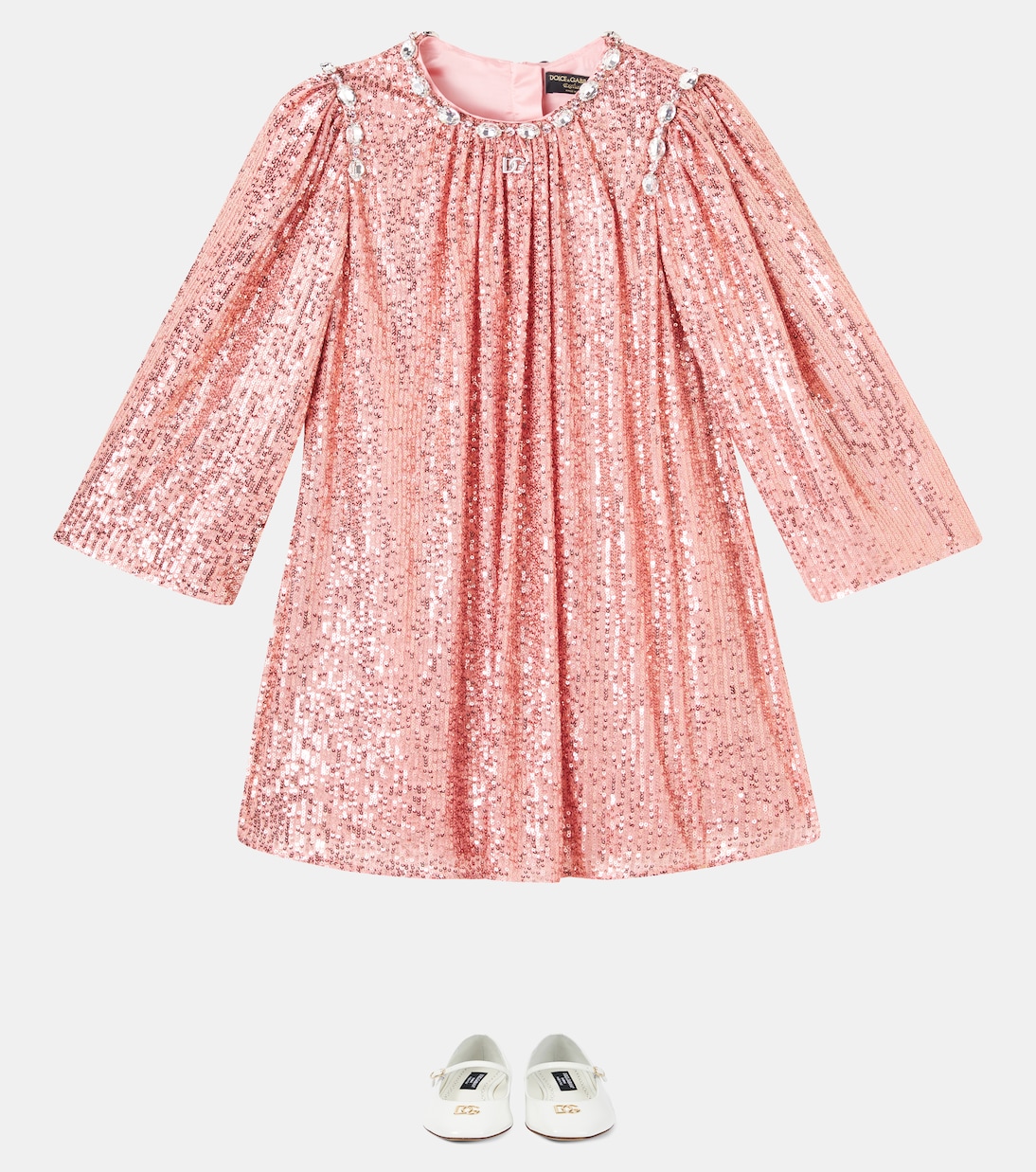 DG embellished sequined dress | Dolce&Gabbana Kids