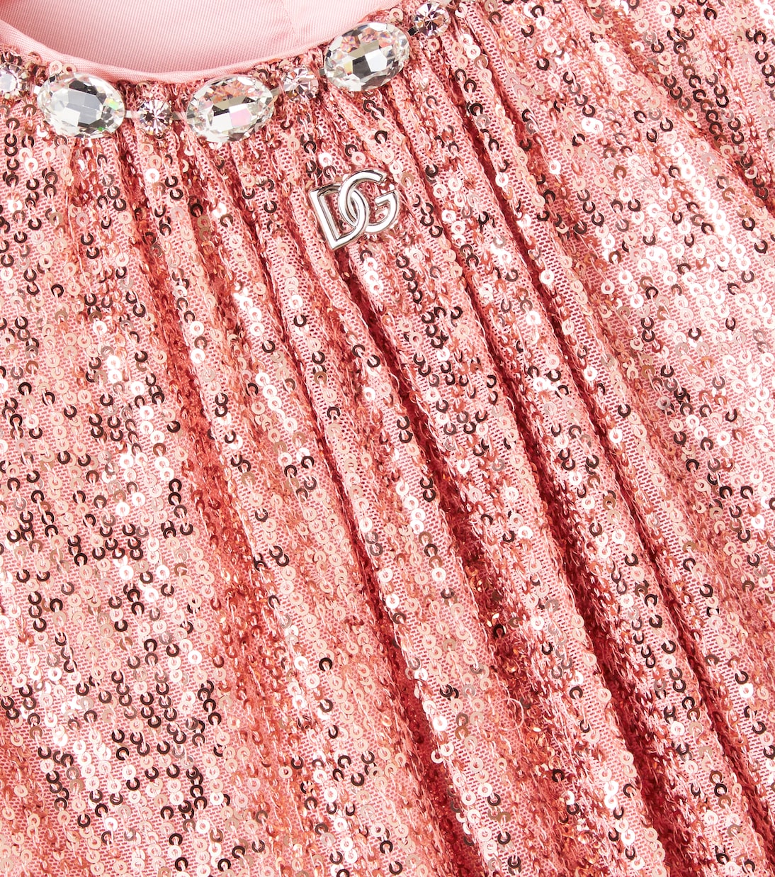 DG embellished sequined dress | Dolce&Gabbana Kids