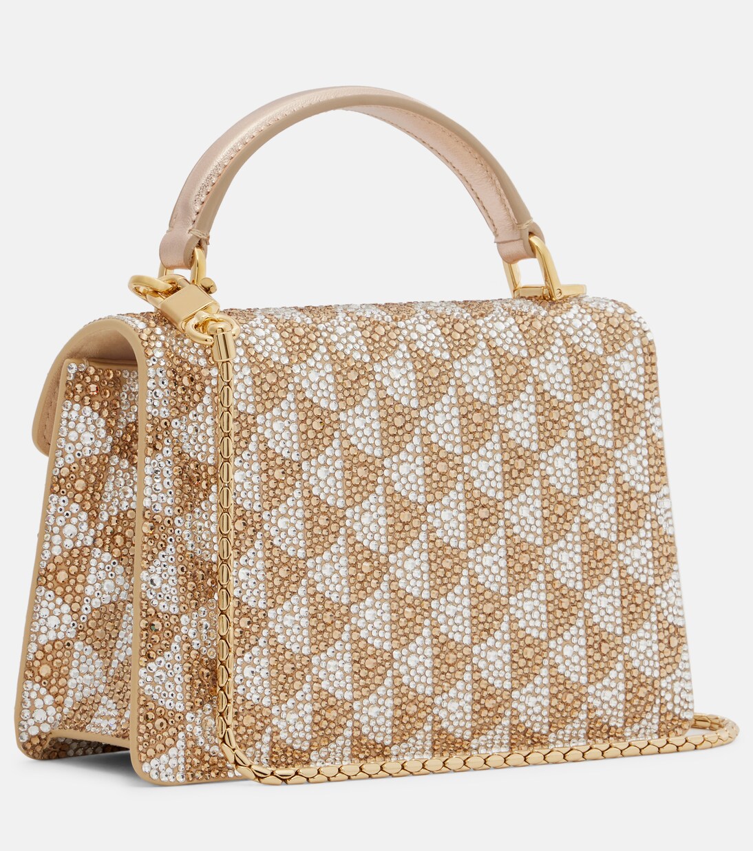 Serpenti Forever Mini embellished suede tote bag   | Bvlgari