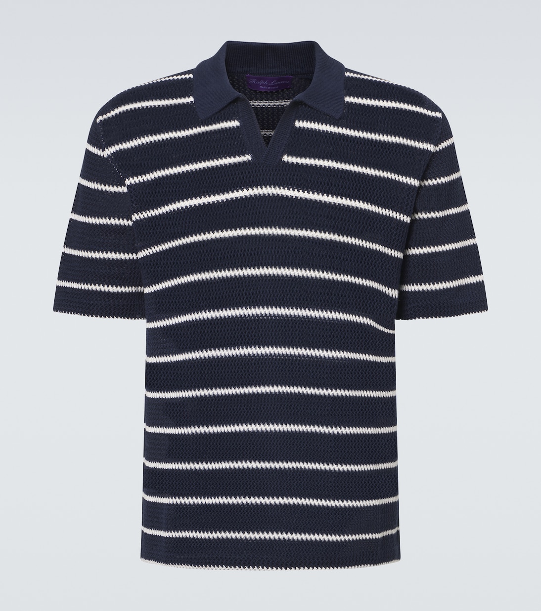 Striped cotton polo shirt | Ralph Lauren Purple Label