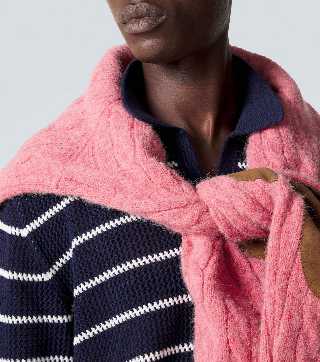 Striped cotton polo shirt | Ralph Lauren Purple Label