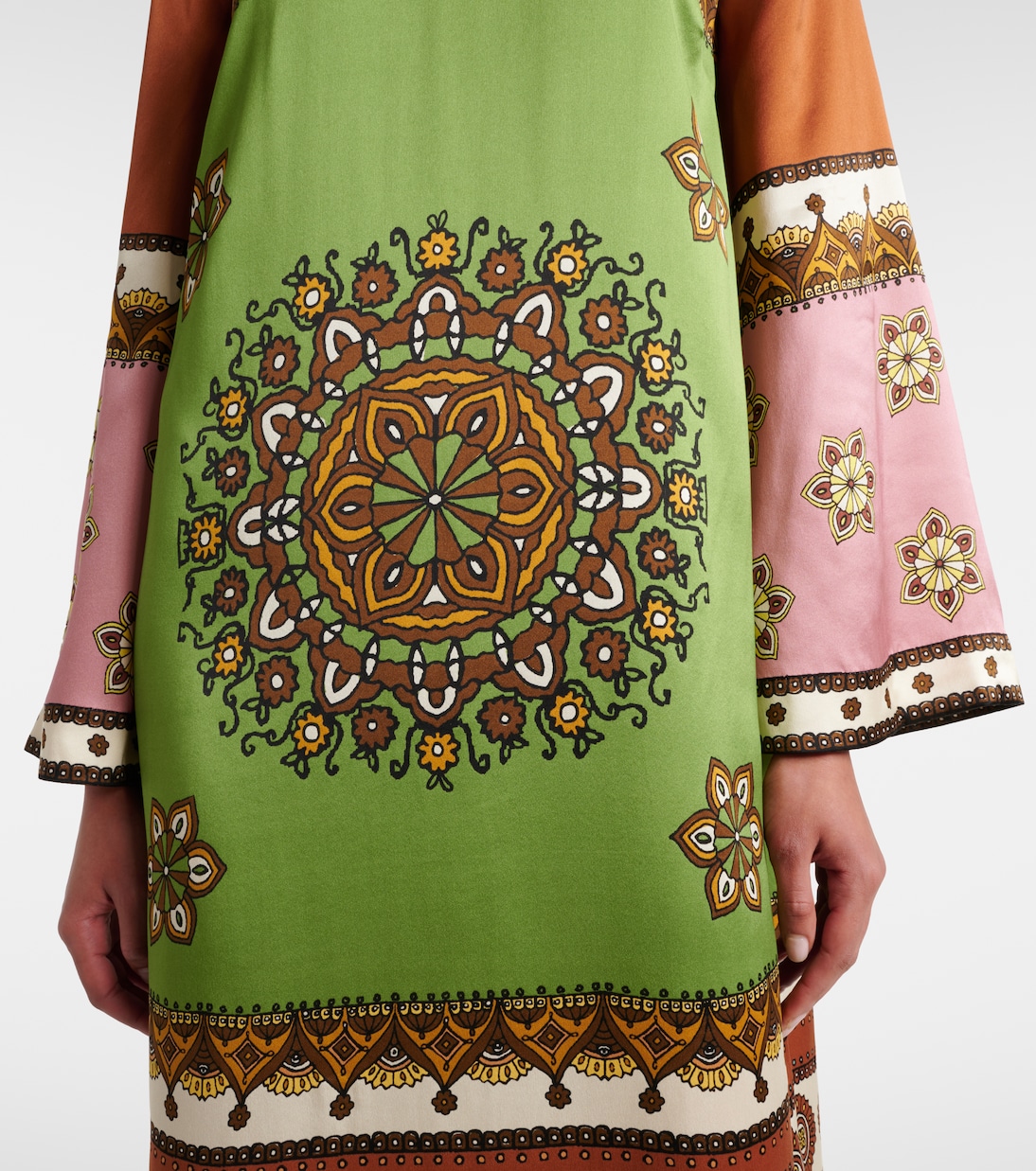 Maxikleid Contina aus Seide | Alémais