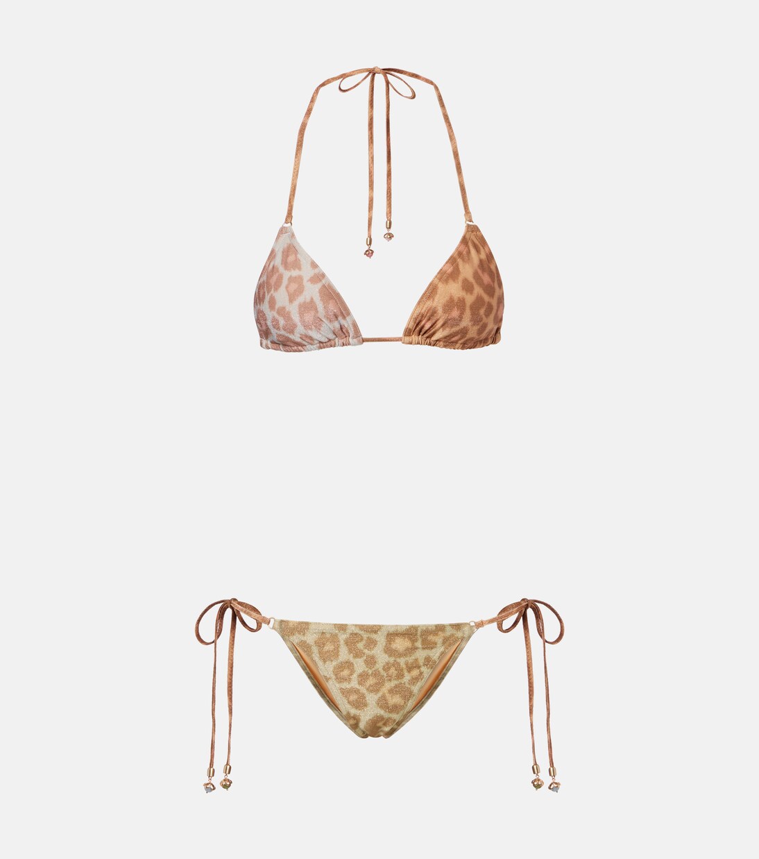 Awaken metallic-effect bikini | Zimmermann