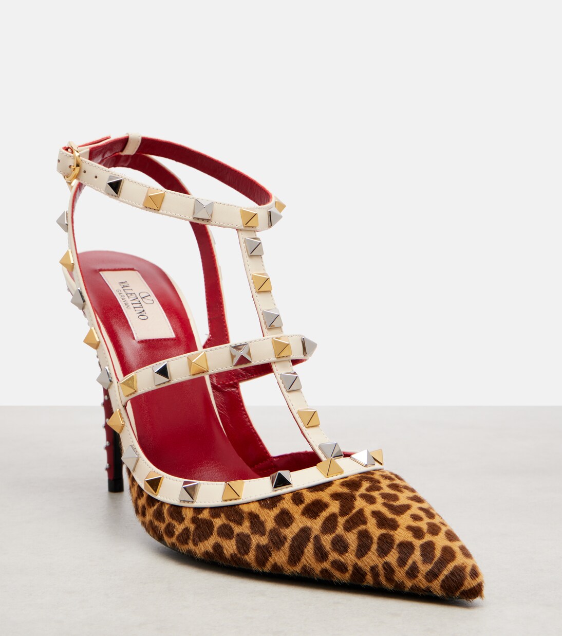 Pumps Rockstud 100 aus Kalbshaar | Valentino Garavani