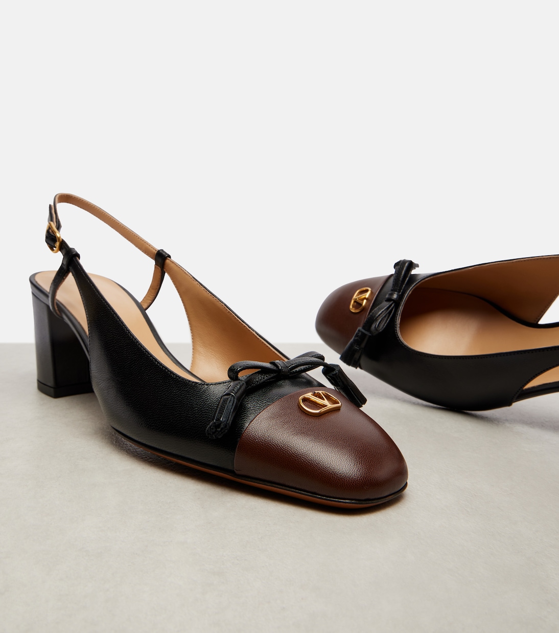 Valet Du Roi 60 leather slingback pumps | Valentino Garavani