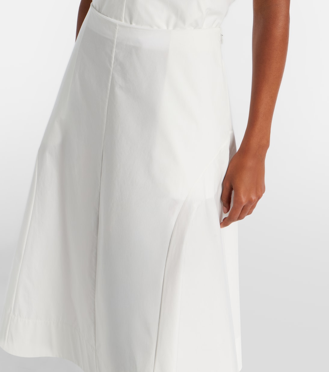 Artin 코튼 미디 스커트 | Khaite