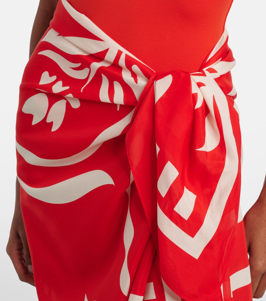 Bedruckter Pareo Mandara aus Baumwolle und Seide | Eres