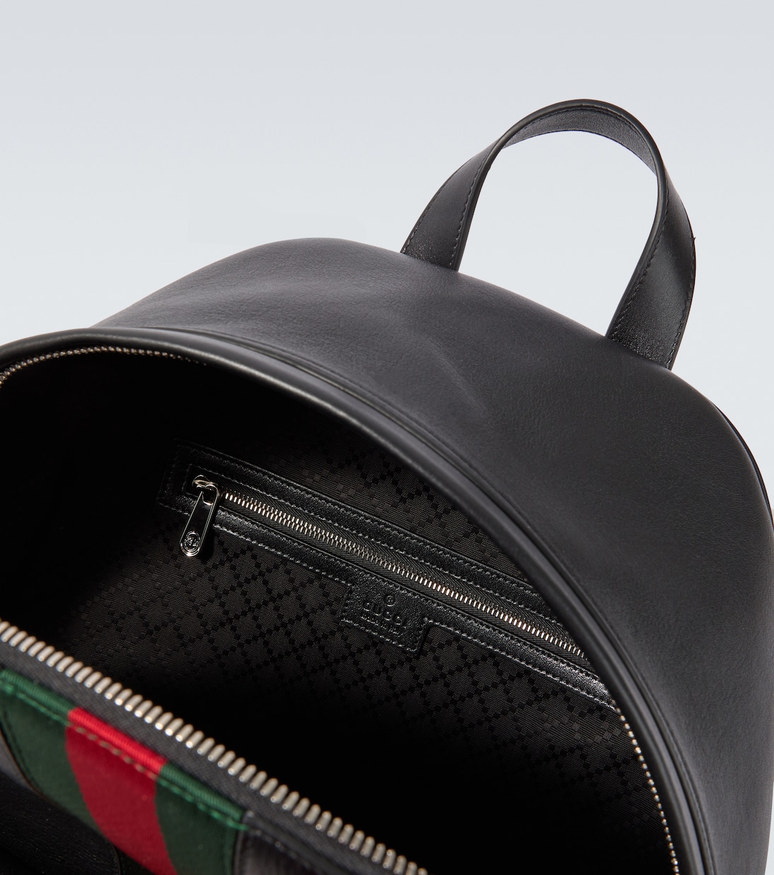 Rucksack Web Stripe aus Leder | Gucci