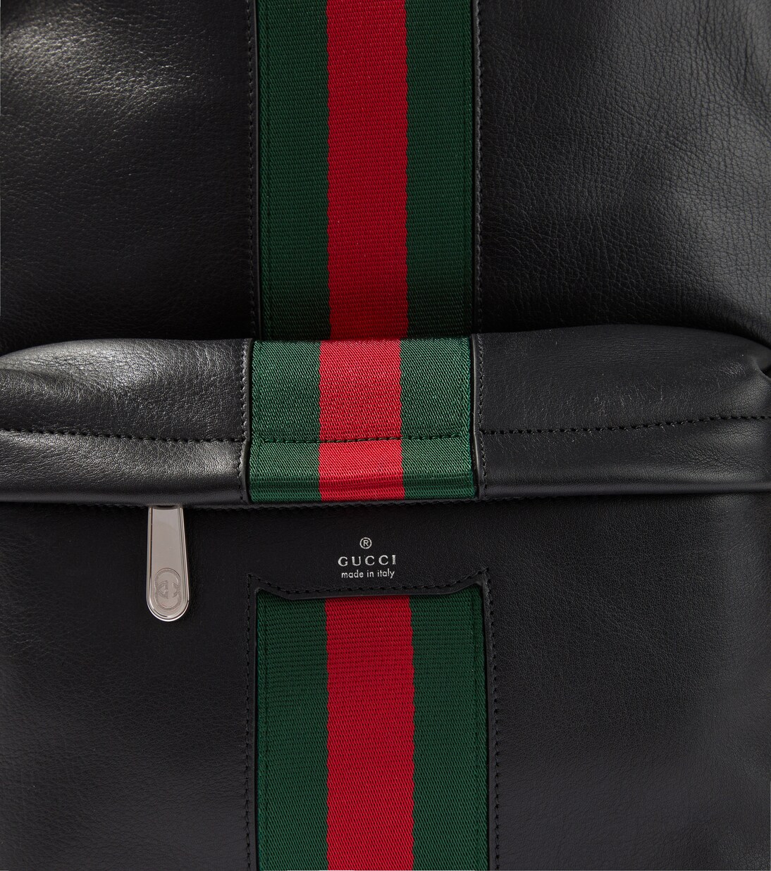 Rucksack Web Stripe aus Leder | Gucci
