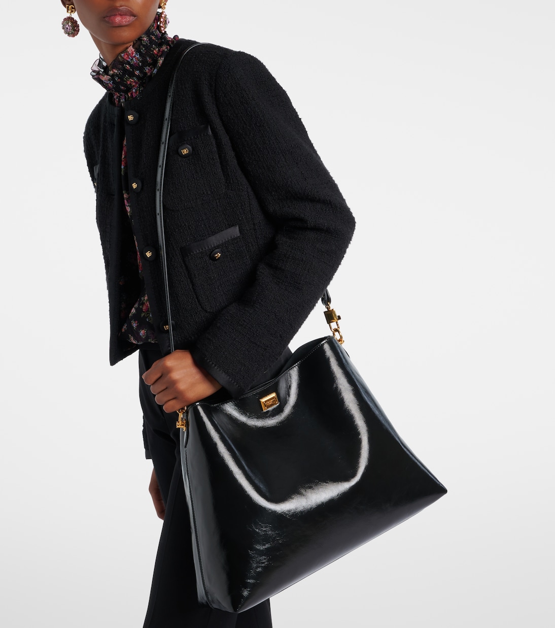 Vittoria Large leather tote bag | Dolce&Gabbana