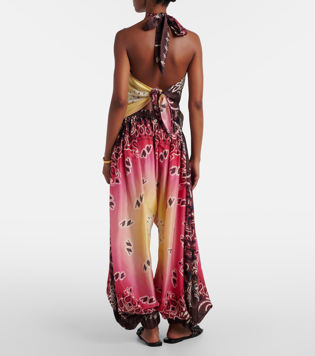 Printed silk balloon pants | The Attico