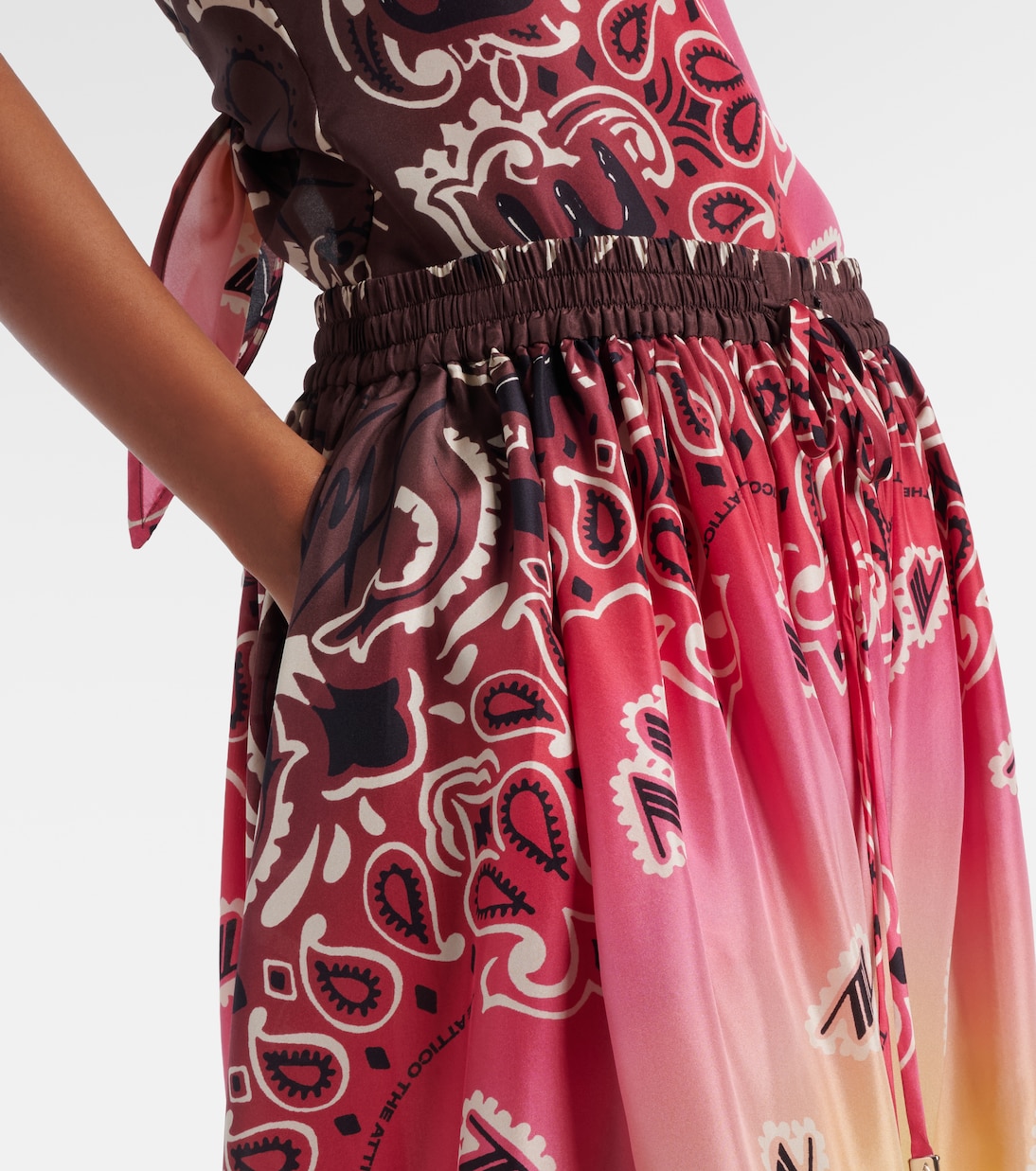 Printed silk balloon pants | The Attico