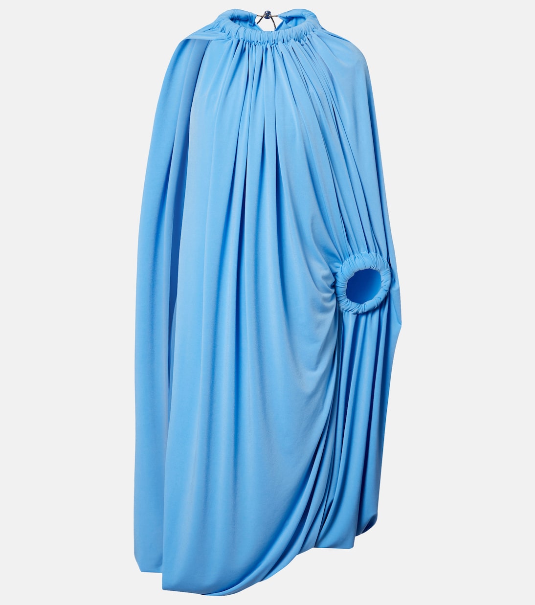 Caped draped smocked midi dress | Coperni