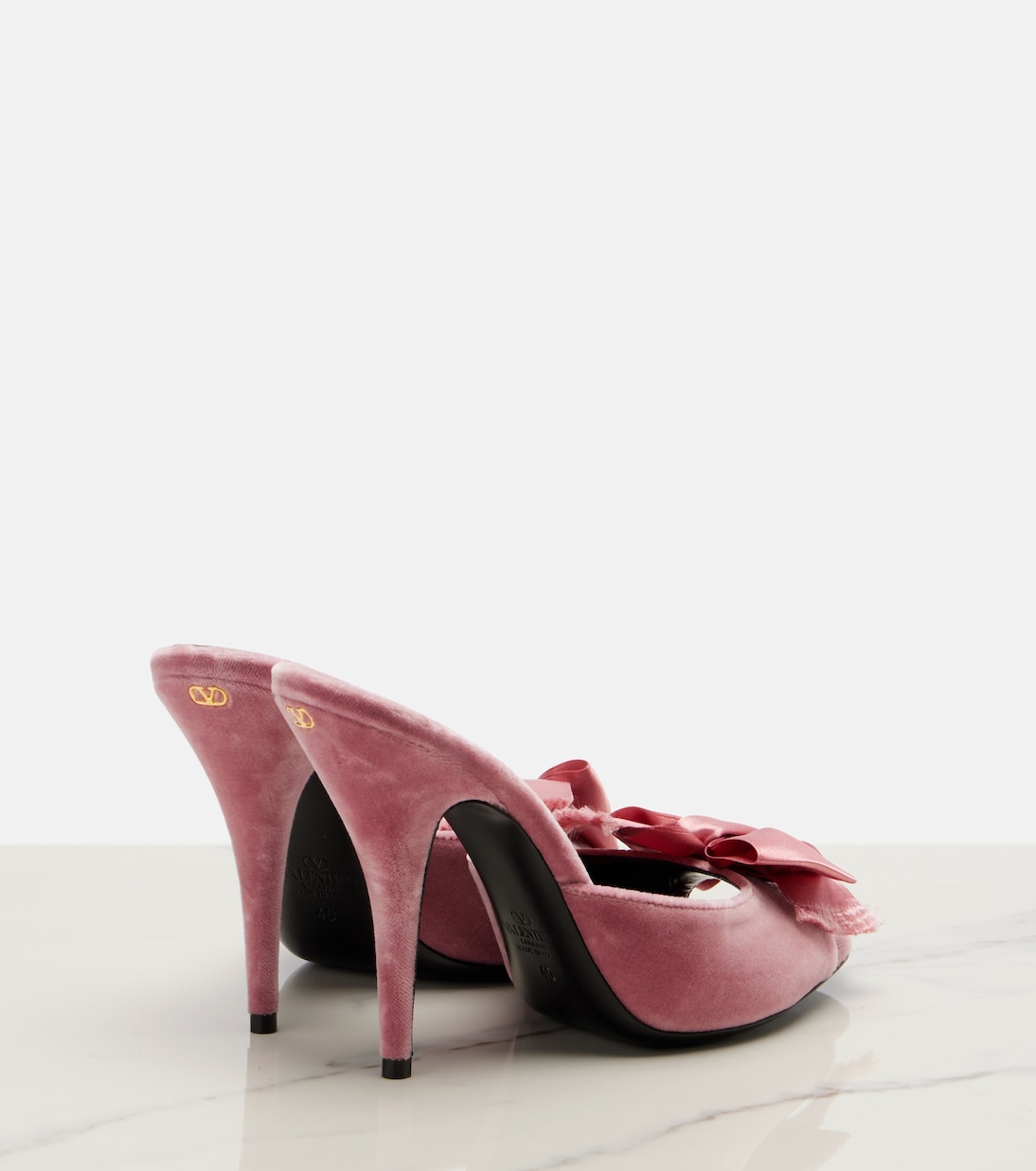 Mules Marie A en velours | Valentino Garavani