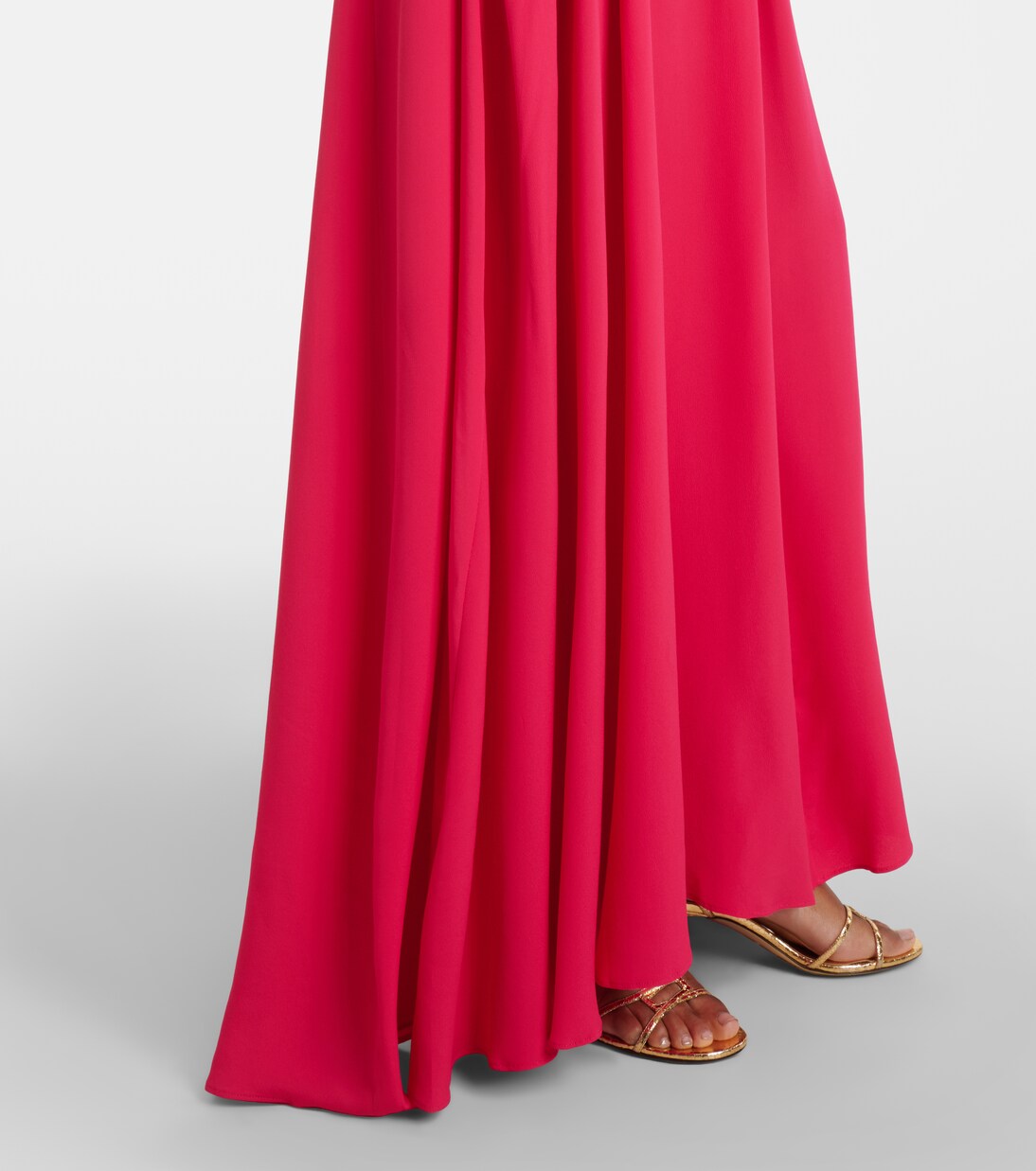 Zuzi halterneck crêpe maxi dress | Joseph