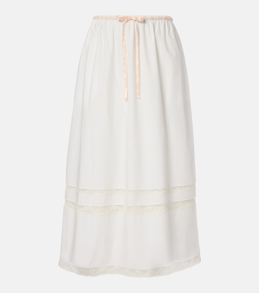 Alma lace-trimmed midi skirt | Posse