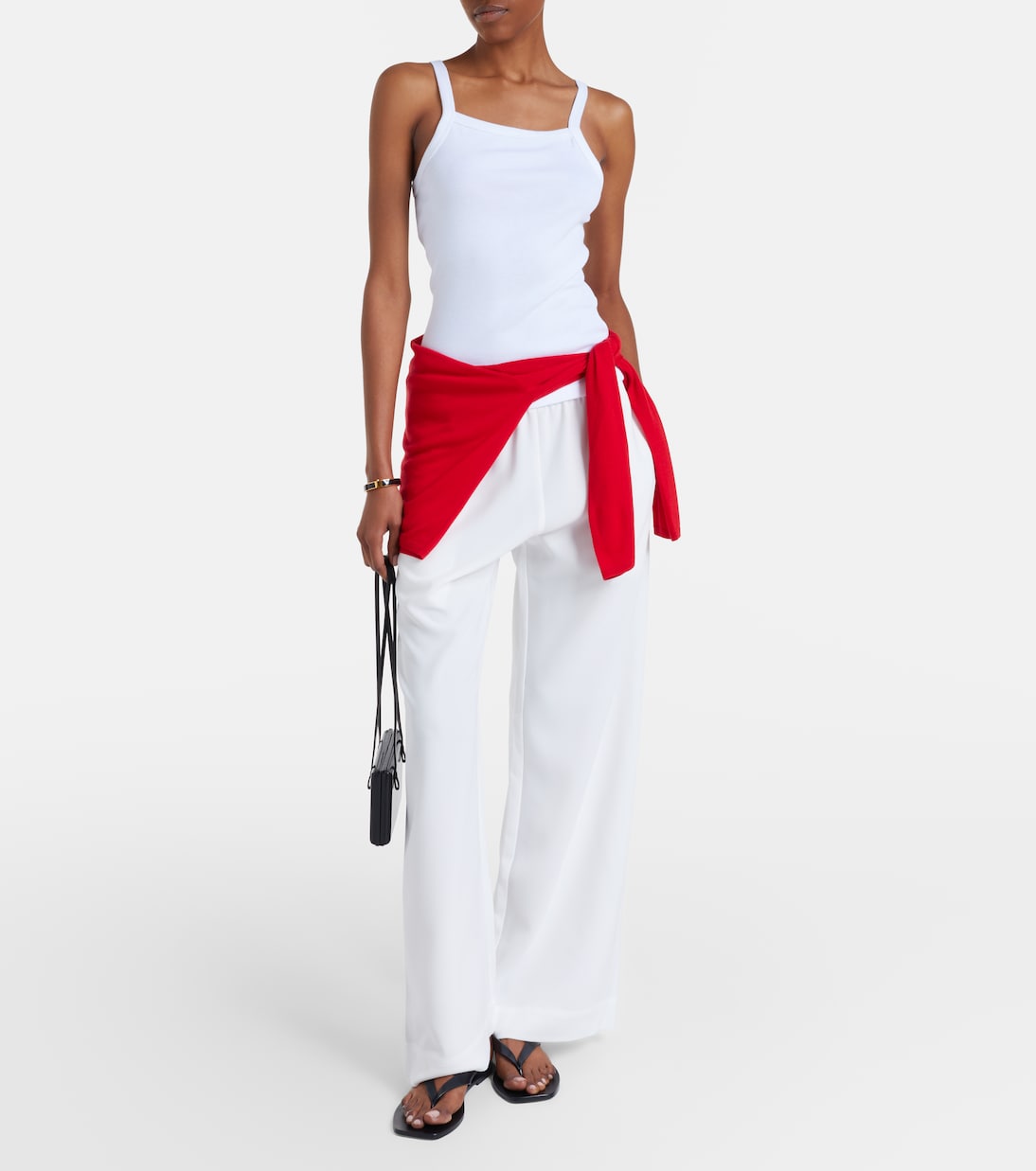Arielle crêpe wide-leg pants | Leset
