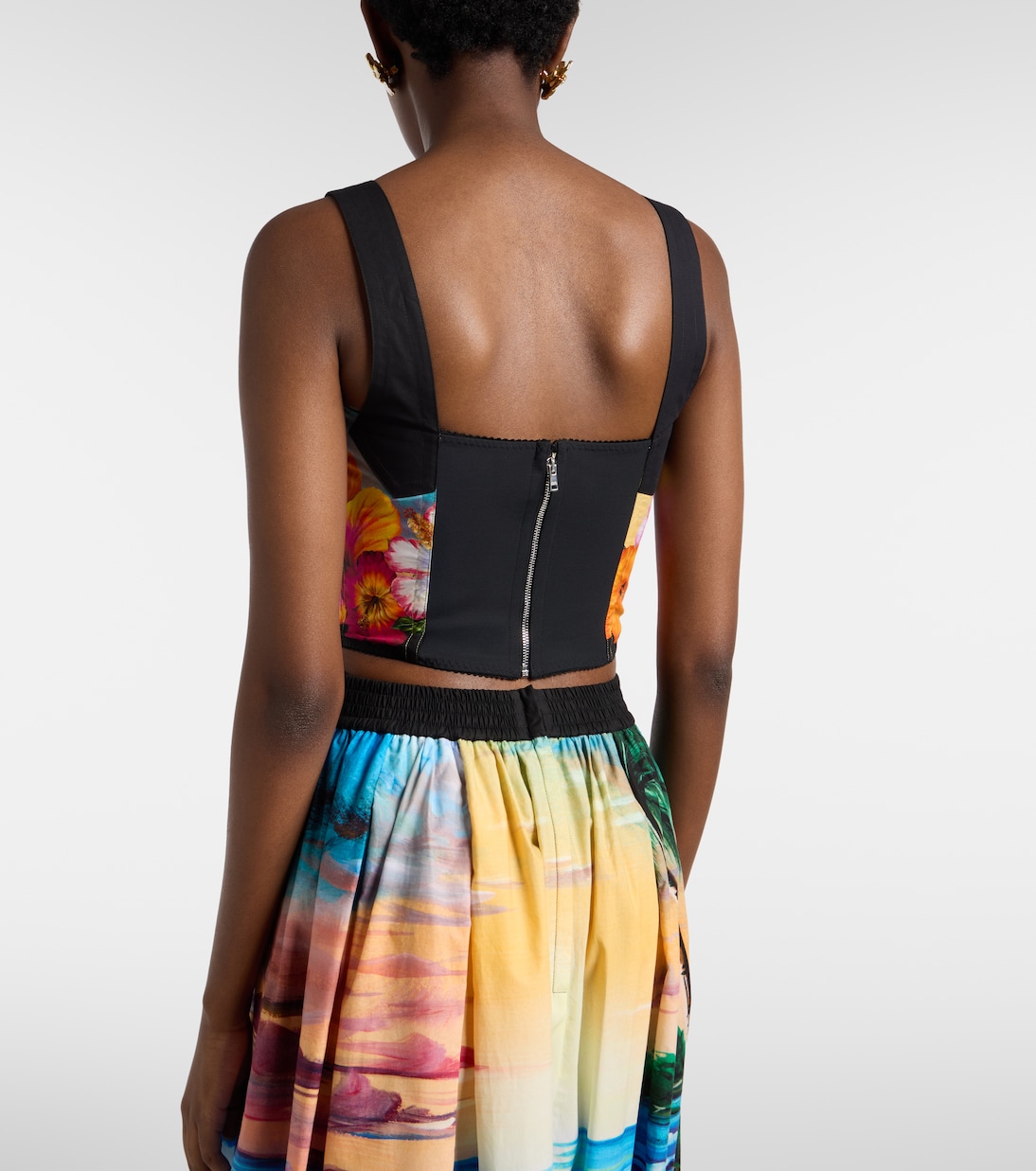 Bustier-Top aus einem Baumwollgemisch | Dolce&Gabbana