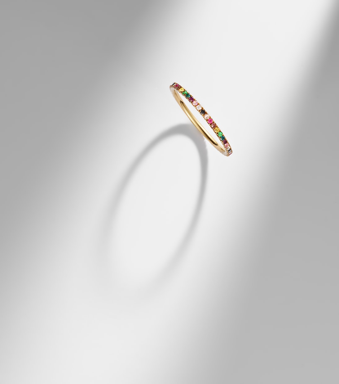 18kt gold ring with gemstones | Ileana Makri