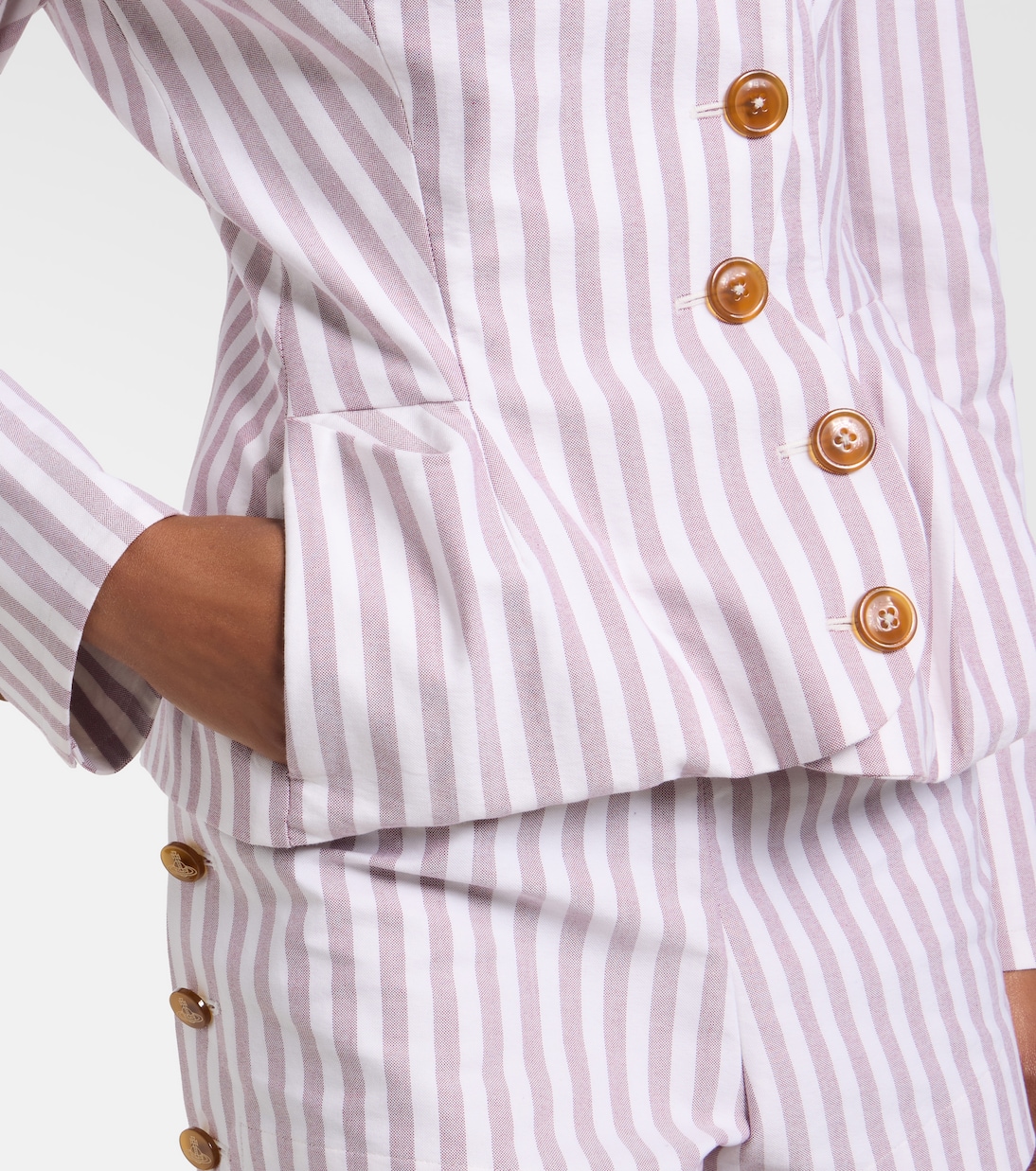 Drunken Tailored striped cotton jacket | Vivienne Westwood