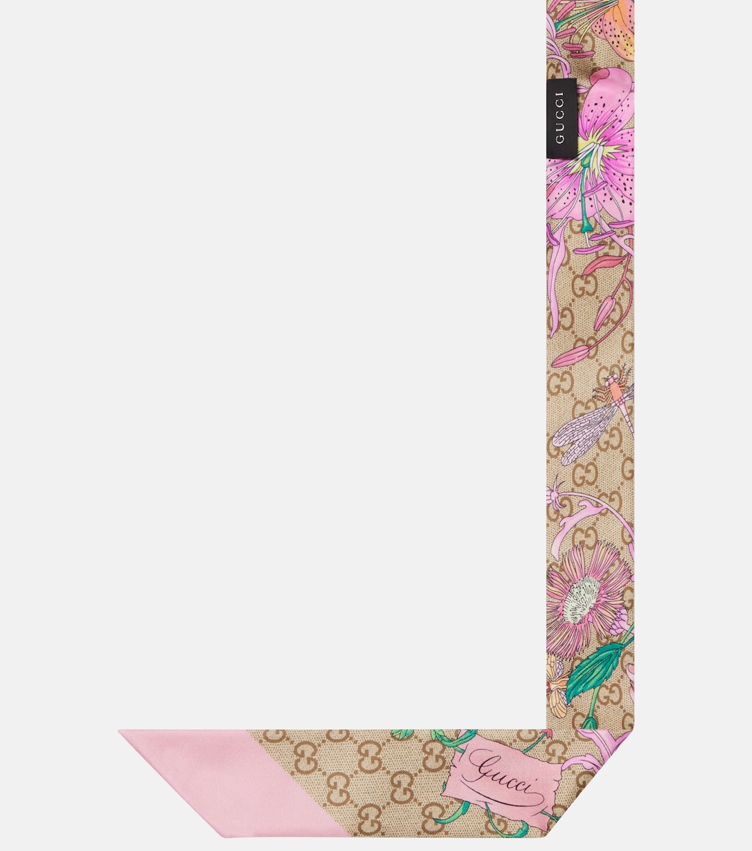 GG floral silk twill scarf | Gucci