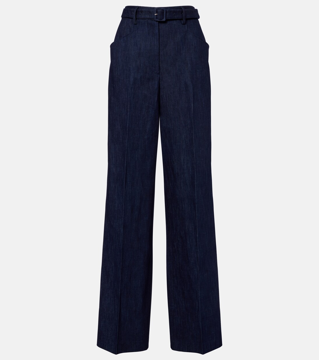 Norman belted denim wide-leg pants | Gabriela Hearst