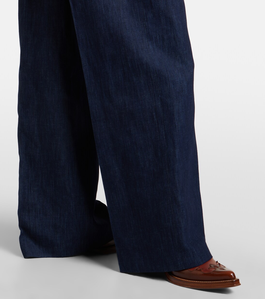 Norman belted denim wide-leg pants | Gabriela Hearst