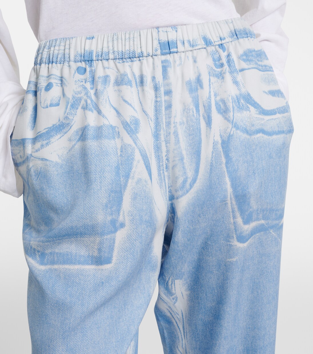 Pantaloni a gamba larga con stampa | Acne Studios
