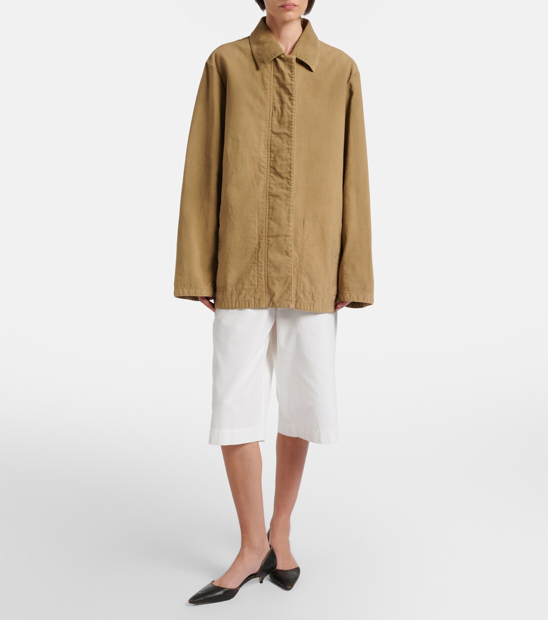 Faldra cotton Bermuda shorts | The Row
