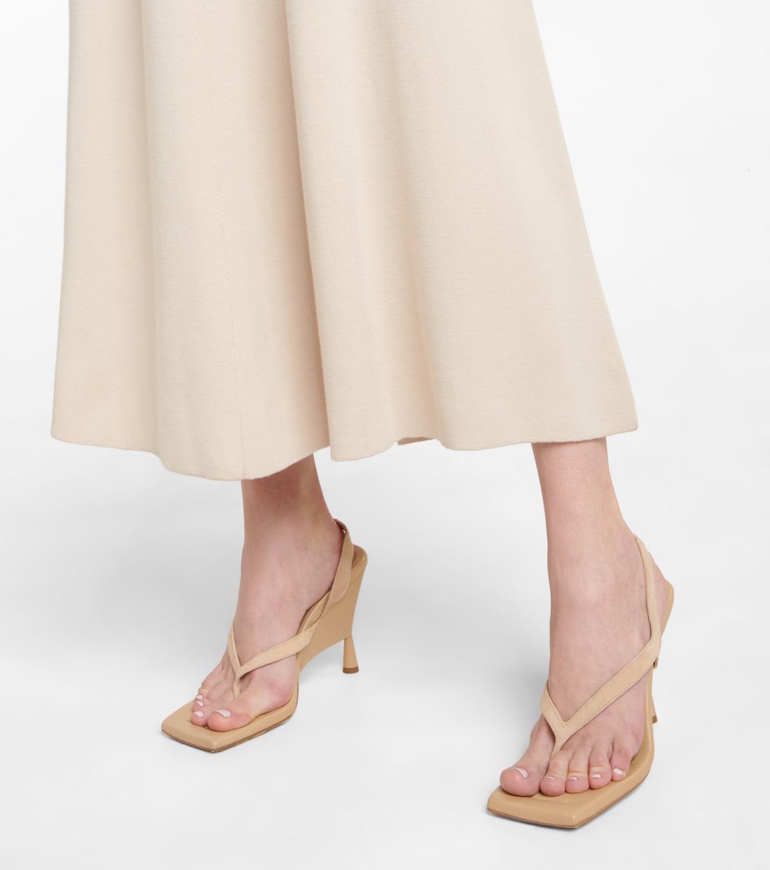 Sandalen Rosie 12 aus Veloursleder | Gia Borghini